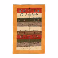 گبه دستباف یک متری طرح درخشان کد 4020108