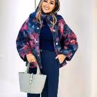 مانتو شلوار زنانه کرپ مدل ست کت و شلوار شقایق