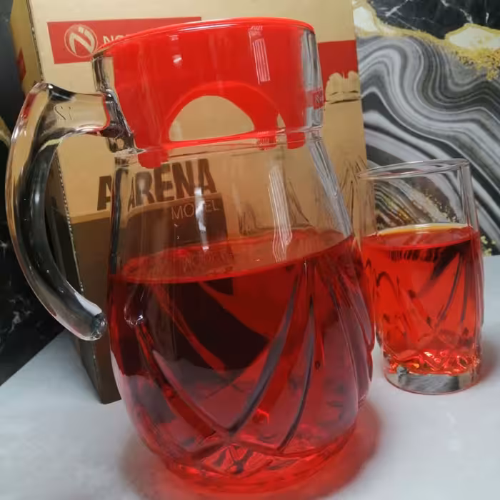 پارچ ولیوان آرنا محصول برندمعتبر نوری تازه دارای جعبه کادوئی تهیه شده از مواد نو