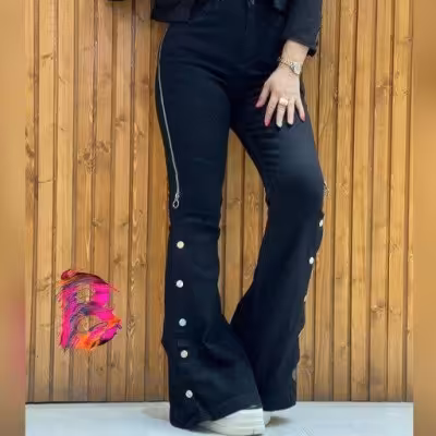 شلوار کتان کش مدل هلن.