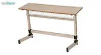 میز تحریر دو نفره با جا کتابی بنیزان مدل T80A