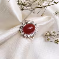 انگشتر نقره زنانه عقیق سرخ،برند سلین کالا،کد 3462460