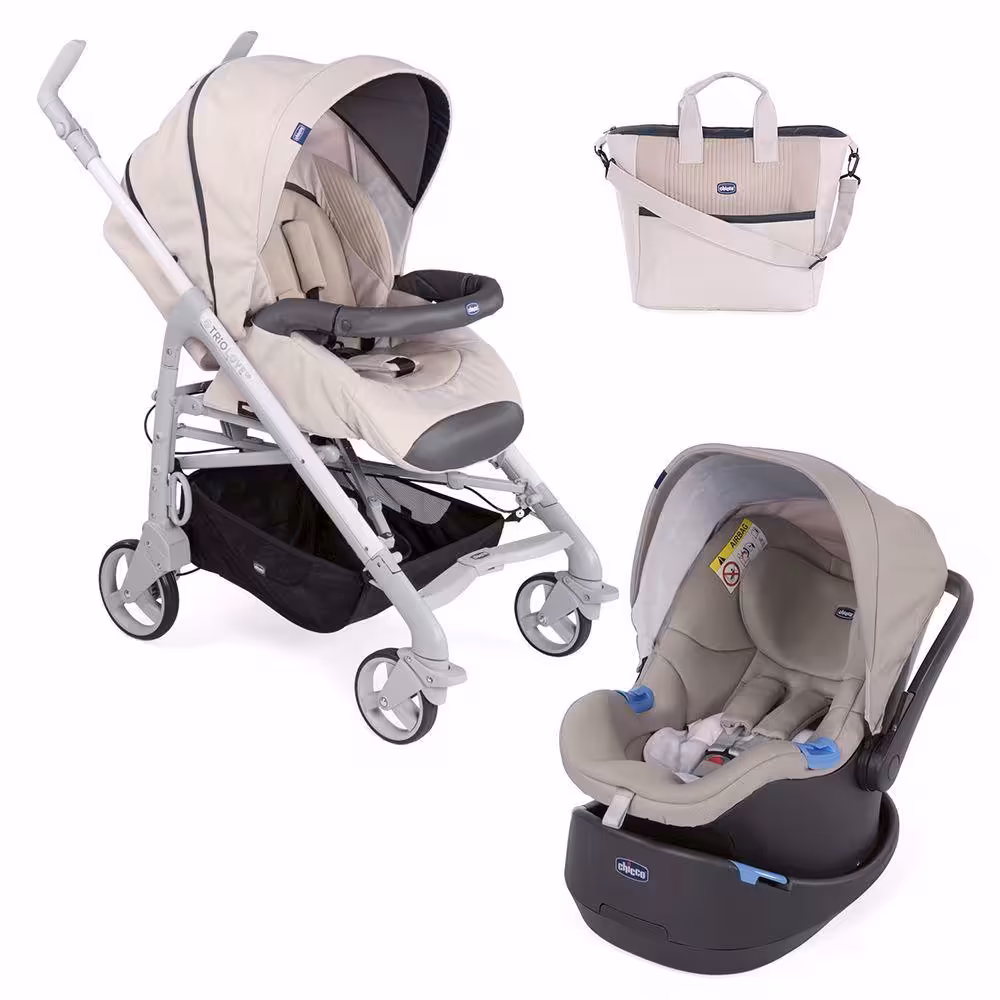 کالسکه و کریر Chicco مدل Trio Love up