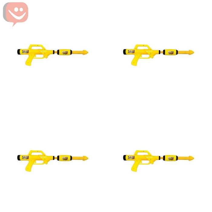 تفنگ آبپاش مدل غول پیکر بسته 4 عددی رنگ زرد