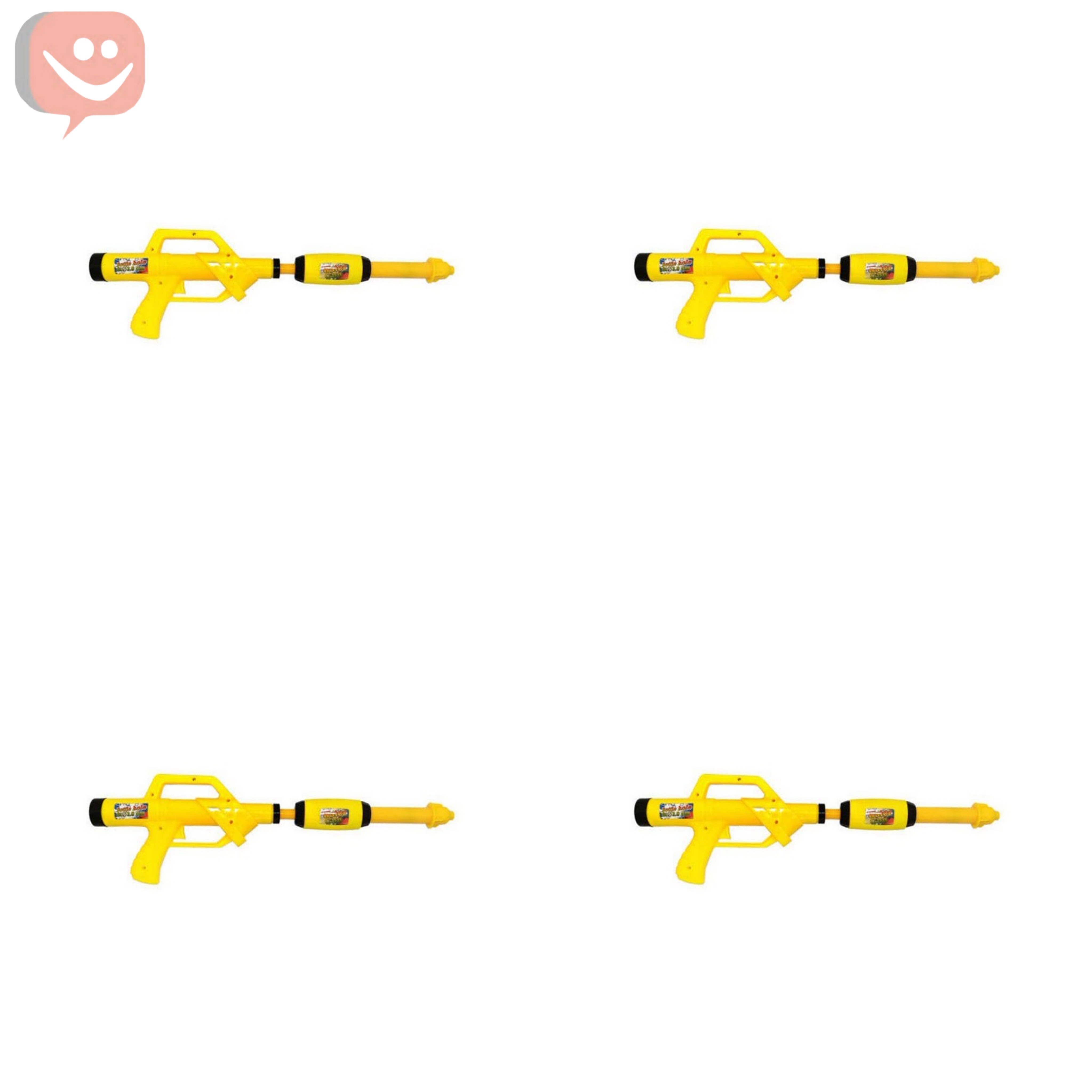 تفنگ آبپاش مدل غول پیکر بسته 4 عددی رنگ زرد