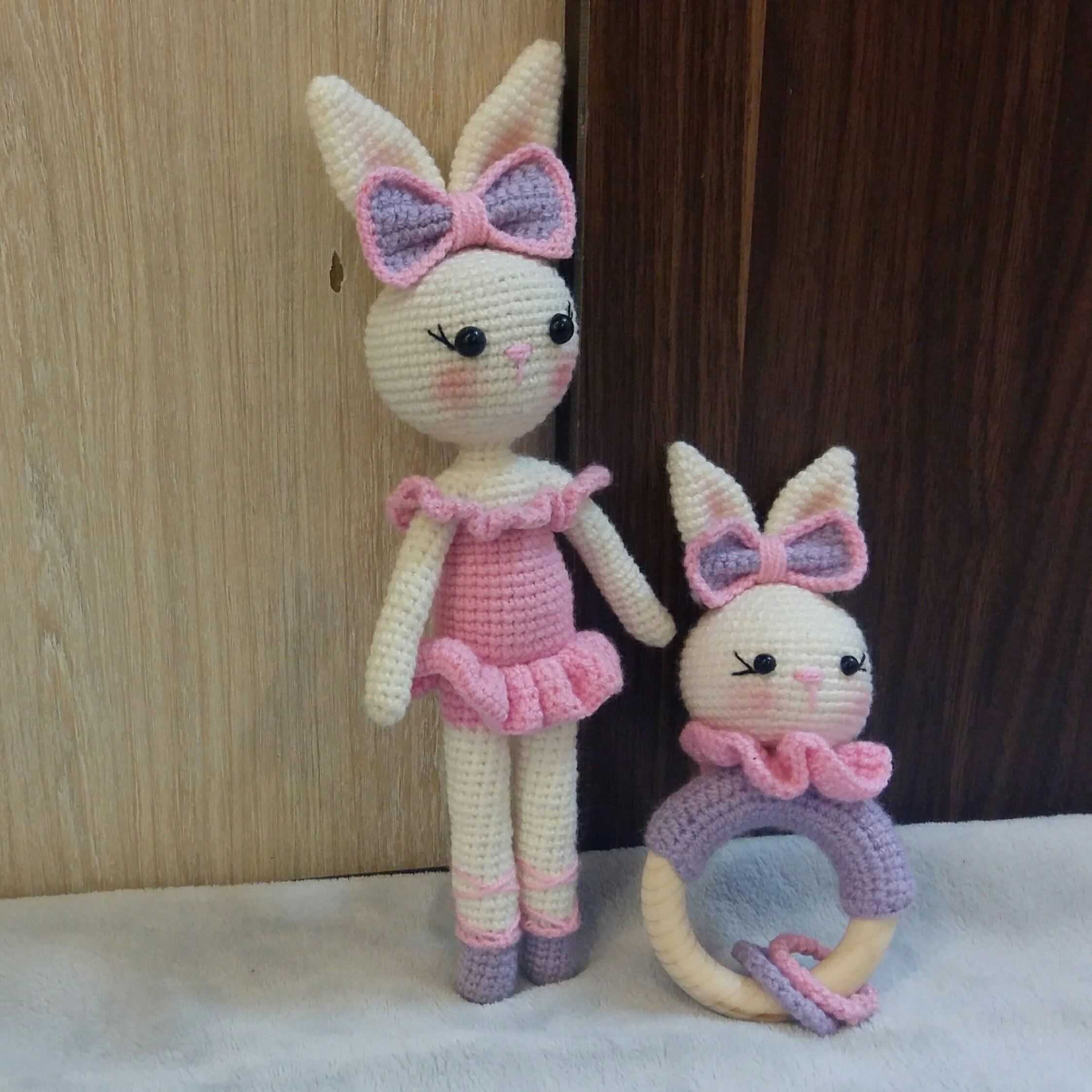 ست عروسک و جغجغه خرگوش