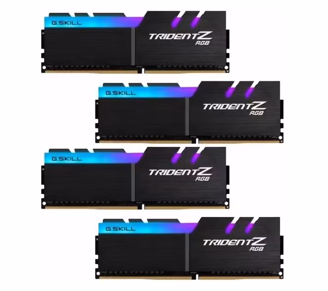 رم دسکتاپ چهارکاناله جی اسکیل تریدنت زد آر جی بی فرکانس 3000 مگاهرتز و حافظه 32 گیگابایت