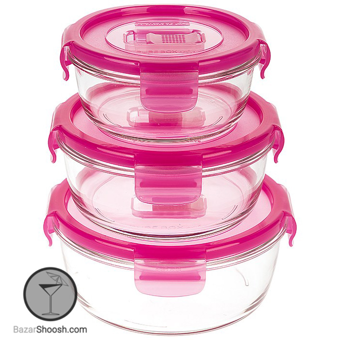 ظرف نگهدارنده 3تکه گرد لومینارک