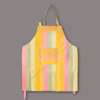 پیشبند کتان طرح رابید صورتی