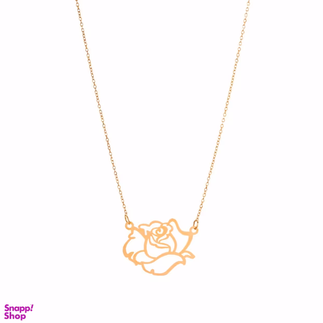 گردنبند طلا 18 عیار زنانه شمیم گلد گالری مدل گل