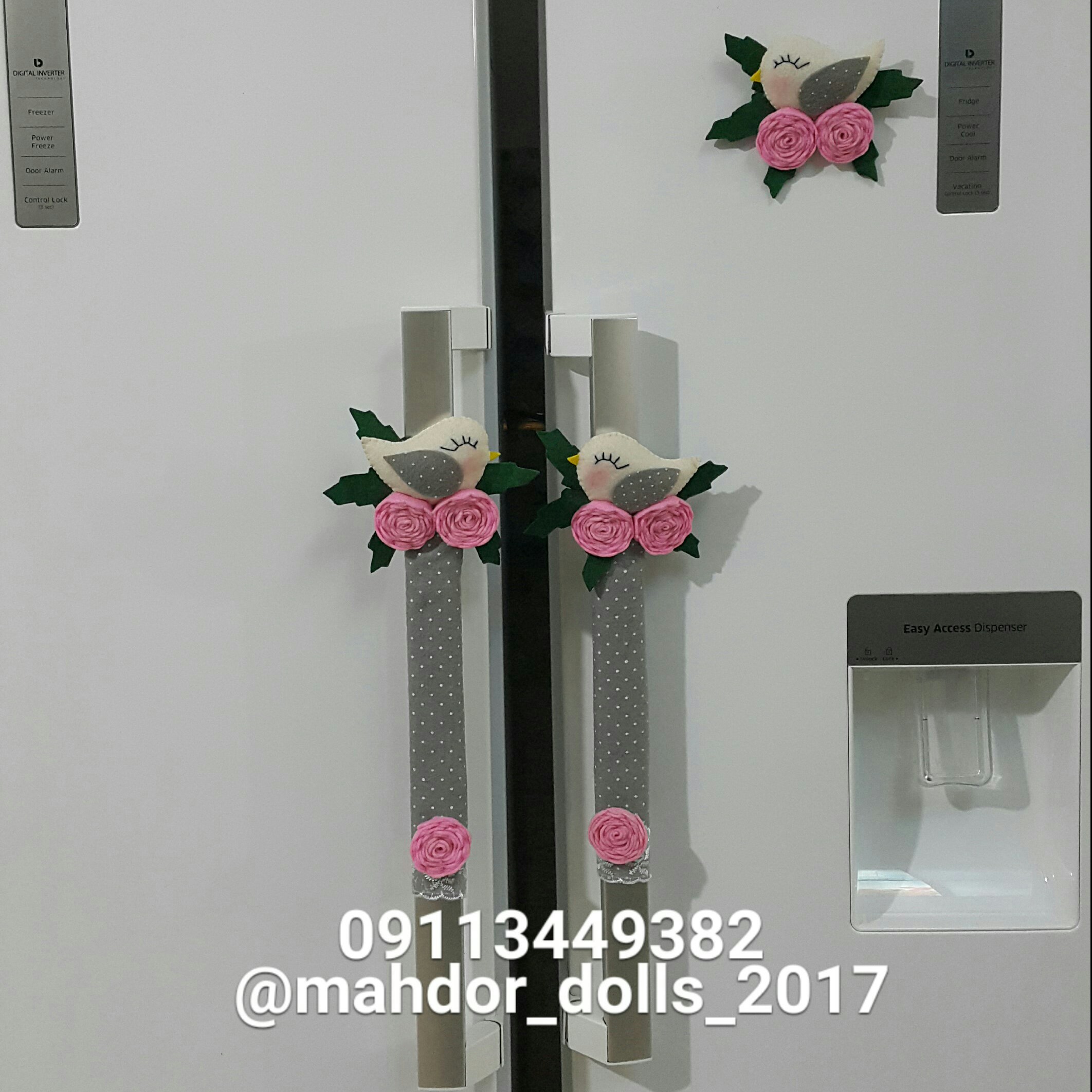 دستگیره یخچال طرح گنجشک جفتی بهمراه مگنت