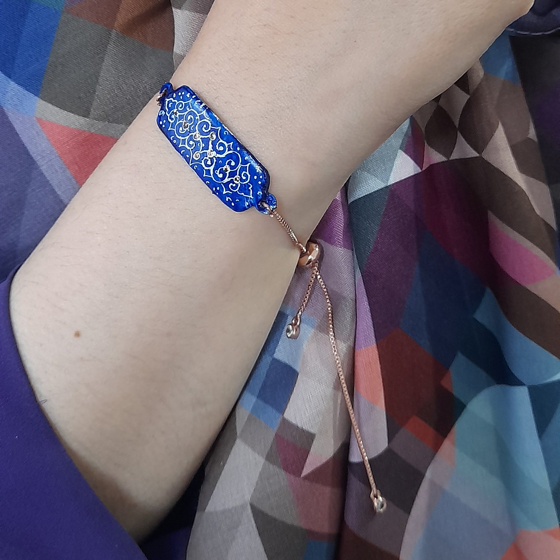 دستبند میناکاری اسلیمی 2