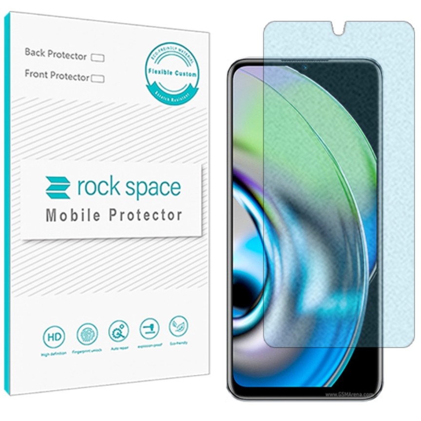  گلس نانو مات بلوکات (ضد اشعه آبی) و ضد ضربه گوشی ریلمی V23 برند راک اسپیس   