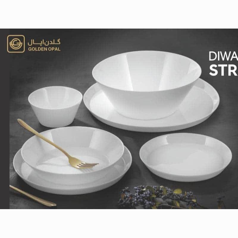 سرویس آرکوپال مدل استراکچر سفید برند گلدن اپال 26 پارچه