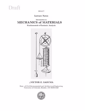 󾕇 دانلود کتاب Mechanics Of Materials - Fundamentals Of Inelastic Analysis, 2002 - دانلود کتاب های دانشگاهی