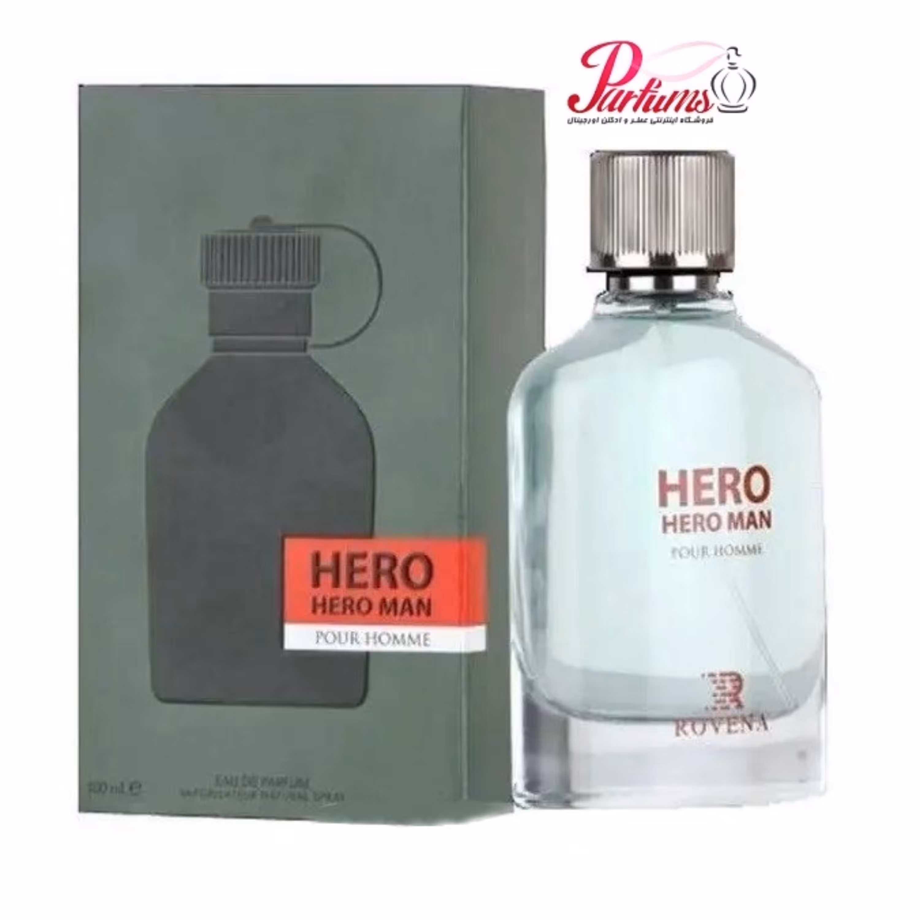 ادکلن روینا هرو من پور هوم ROVENA HERO MAN (رایحه ادکلن هوگو سبز)