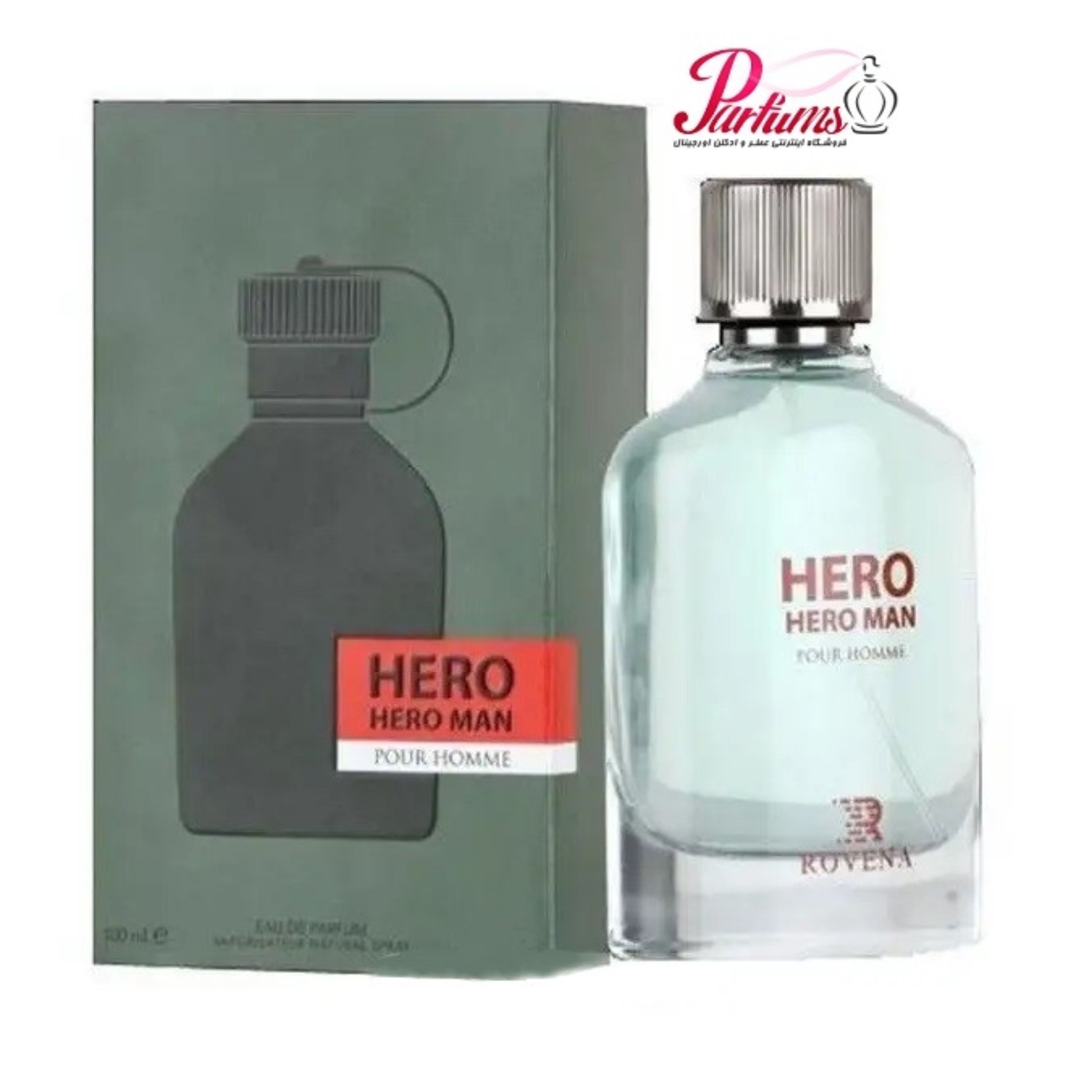 ادکلن روینا هرو من پور هوم ROVENA HERO MAN (رایحه ادکلن هوگو سبز)