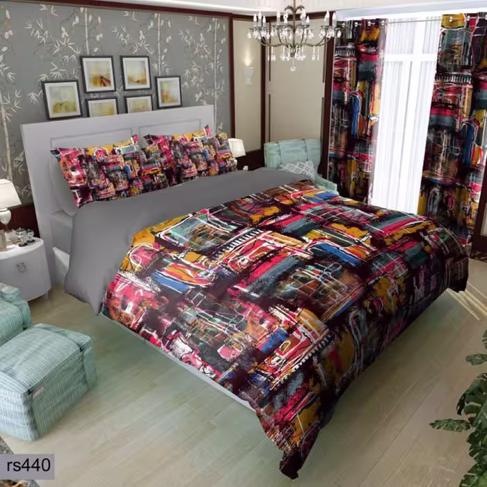 سرویس روتختی 1 نفره تنسل چاپی برندترک لند (Turk Land)  کد rs 440