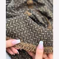 شال طرحدار نوارگیپوری مغزی دوزی مجلسی وارداتی 