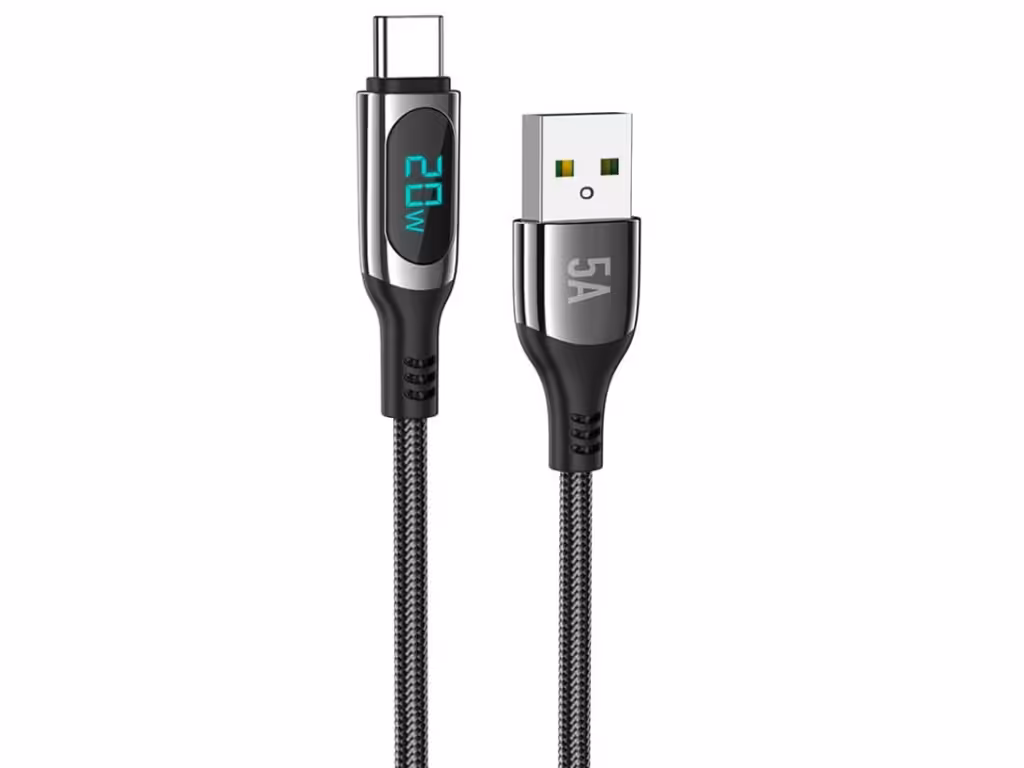 کابل شارژر سریع یو اس‎ بی به تایپ‎ سی هوکو Hoco S51 5A Extreme Fast charging data cable for Type-C