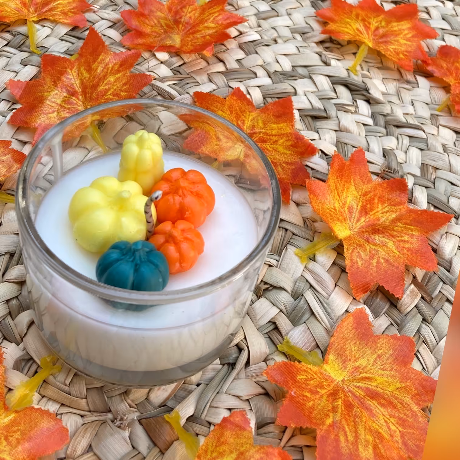 شات شمع پاییزه با کدو 