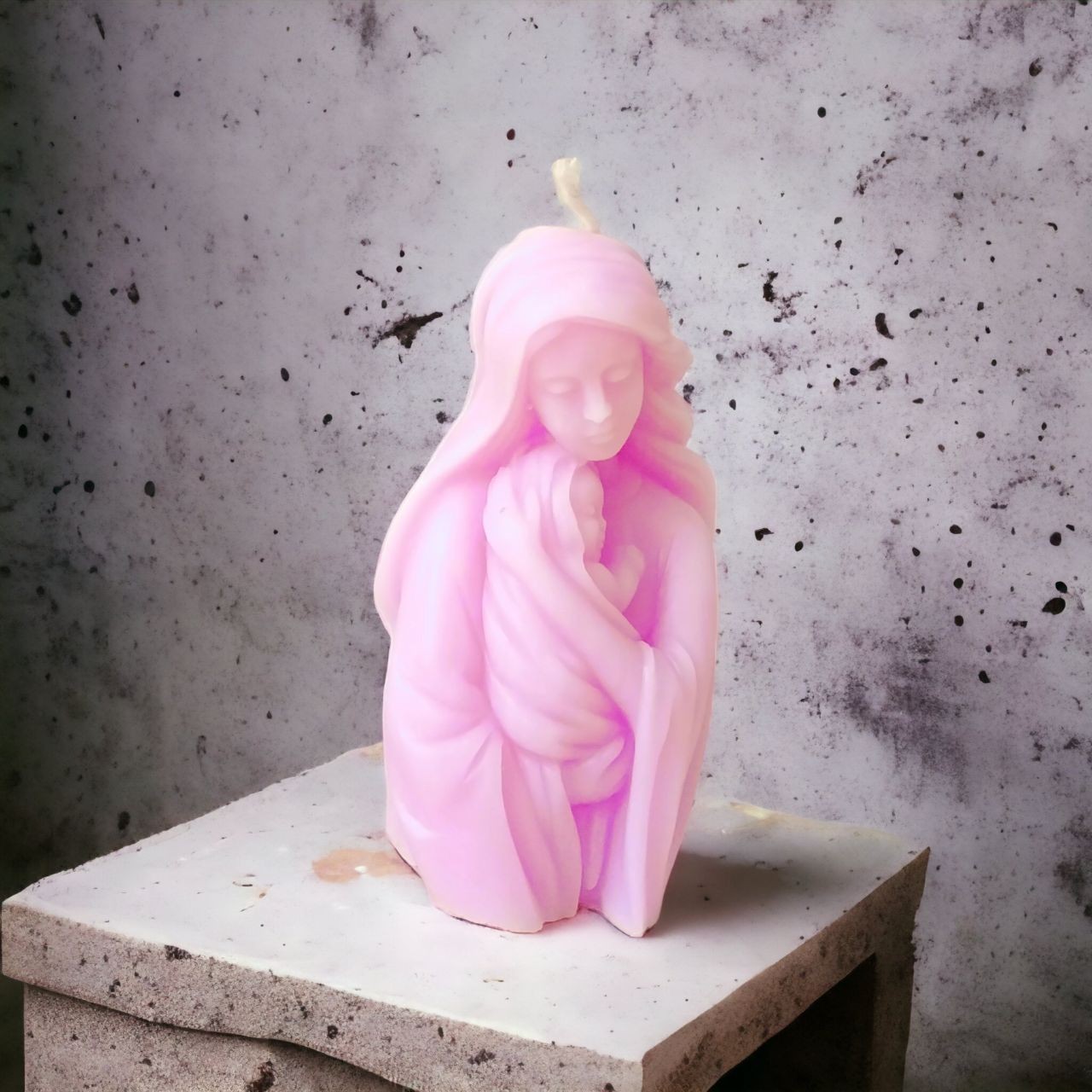 شمع مهر مادری .12 سانتی رنگ مطابق عکس.بی نهایت شیک و خاص