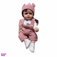 عروسک ریبون طرح لباس بافت سایز 55 سانتی متر