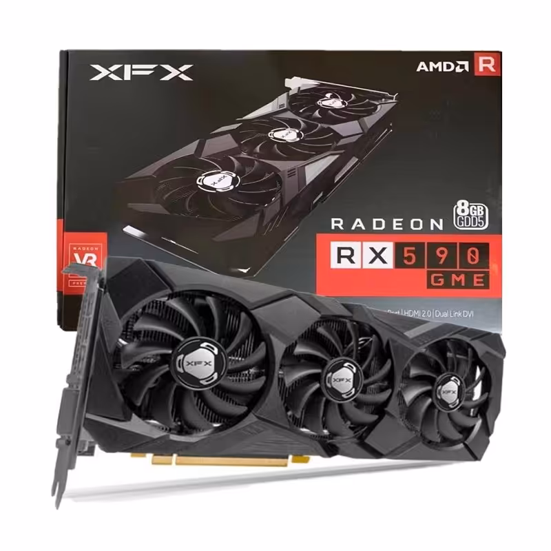 کارت گرافیک xfx RX 590 با گارانتی 1 ساله شرکتی
 XFX Radeon Rx 590 GME 8GB Graphics Card