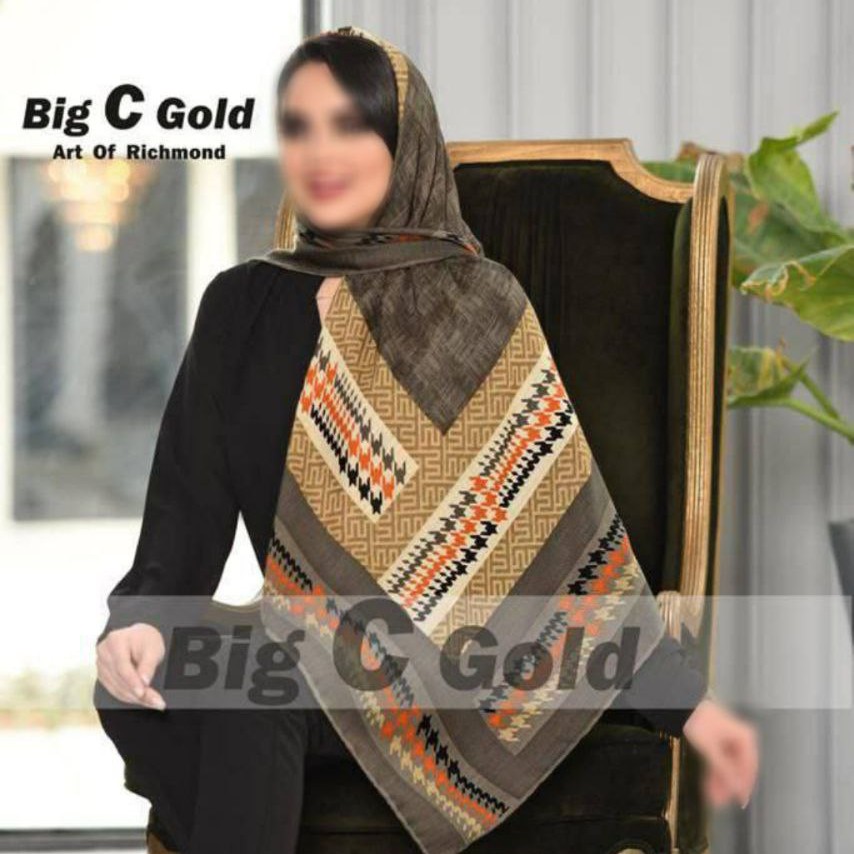روسری نخی دور دست دوز بهاره جذاب(اتمام موجودی)