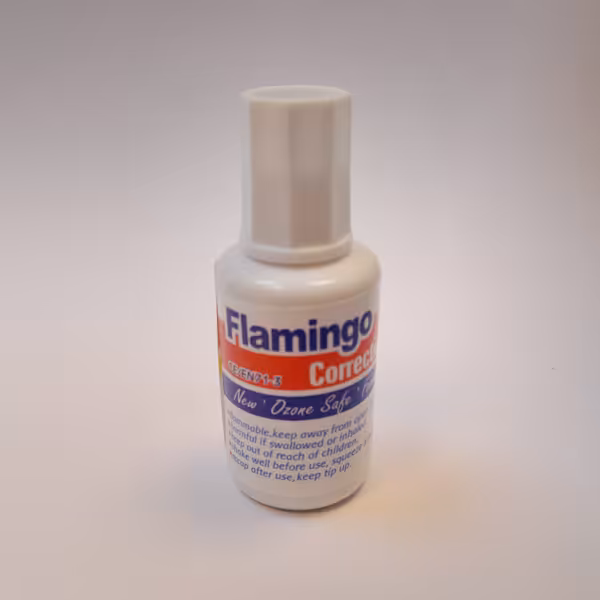 لاک غلط گیر فرچه ای فلامینگو حجم 12 میلی لیتر