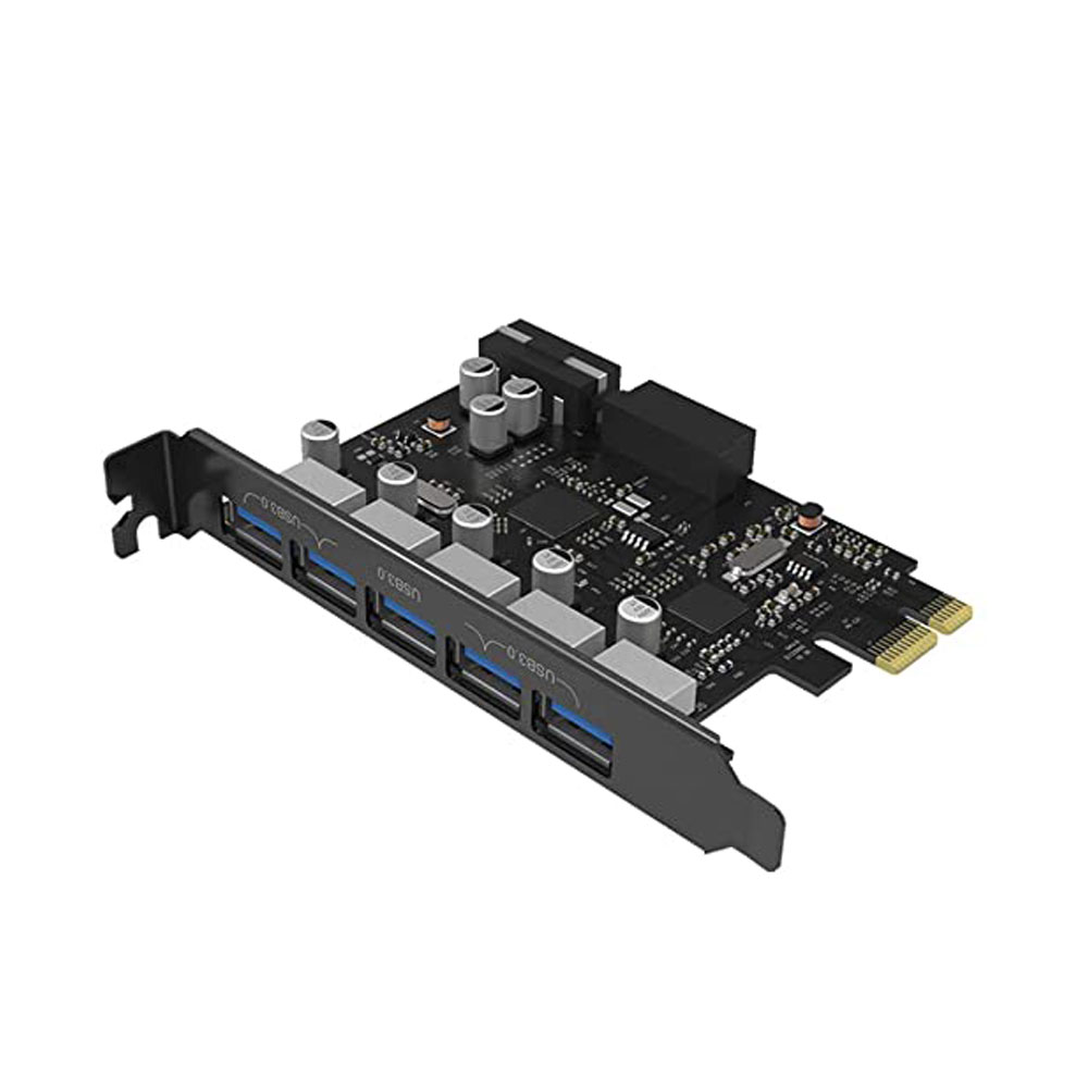 هاب 5 پورت PCI-E اوریکو مدل ORICO PVU3-5O2I-V1 5Port USB30 PCI-E Expansion Card