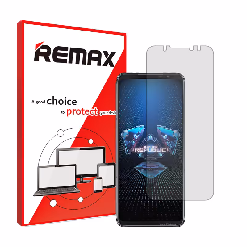گلس ایسوس Rog Phone 5 مدل هیدروژلی شفاف برند ریمکس کد S