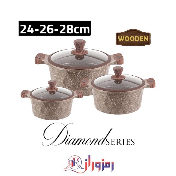 سرویس قابلمه 6 پارچه گرانیتی مدل Zio 8170-28