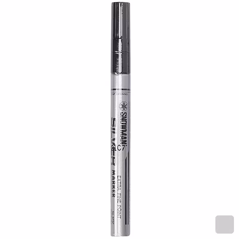 ماژیک نقره ای رنگ ثابت اسنومن &ndash; قیمت و خرید - فروشگاه اینترنتی لوازم التحریر برایتو