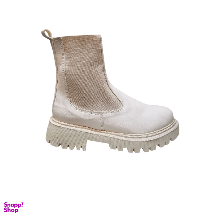 نیم بوت زنانه مدل چلسی کد 4030 رنگ کرم