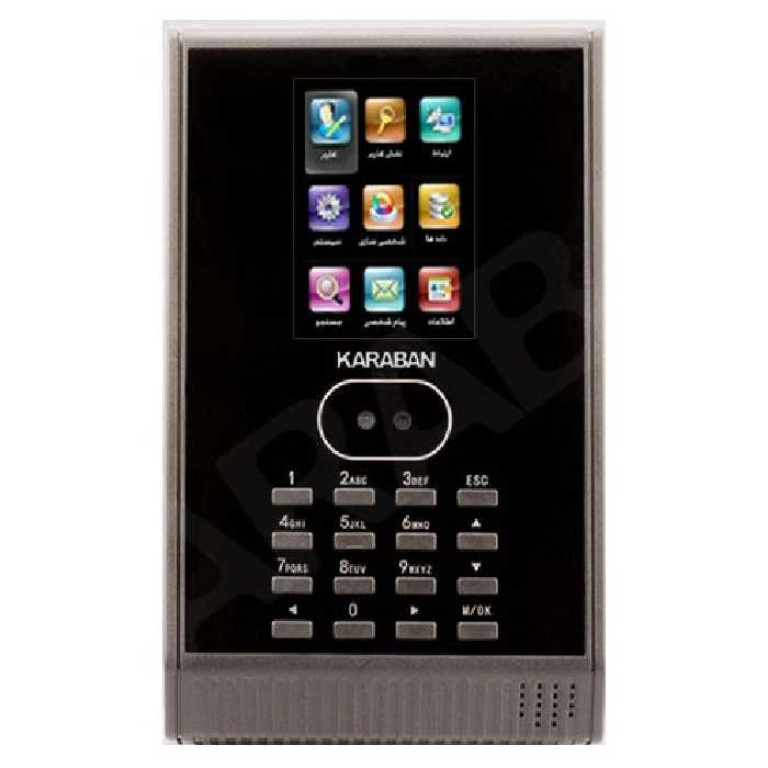 دستگاه حضور و غياب تشخيص چهره کارابان مدل کی تی ای 610