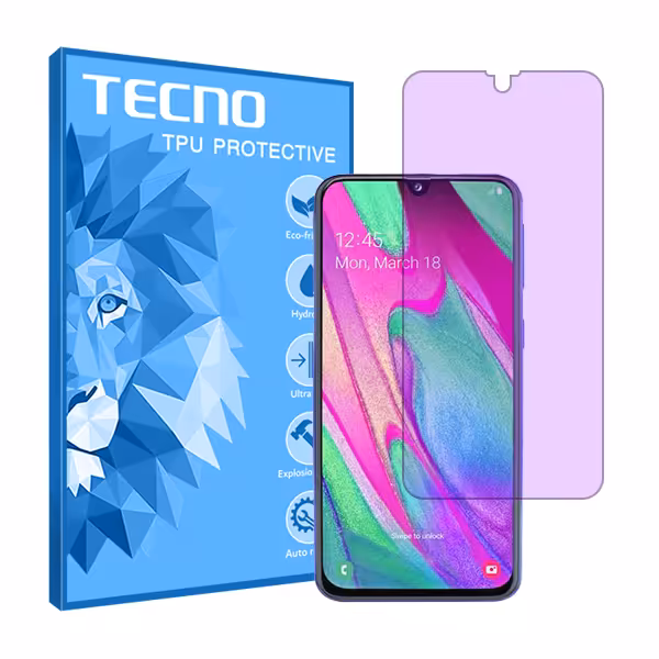 گلس سامسونگ Galaxy A40 مدل آنتی پرپل برند تکنو کد S