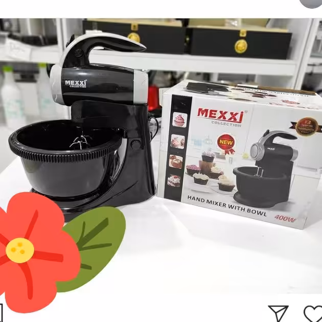 همزن کاسه دار و چرخشی برند mexxi
400w