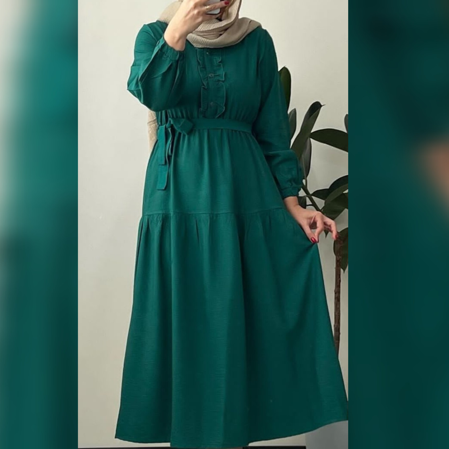 پیراهن زنانه ابر و بادی  بسیارشیک و راحت با ارسال رایگان سایزبندی 36تا54در نگهای دلخواه قد کار125