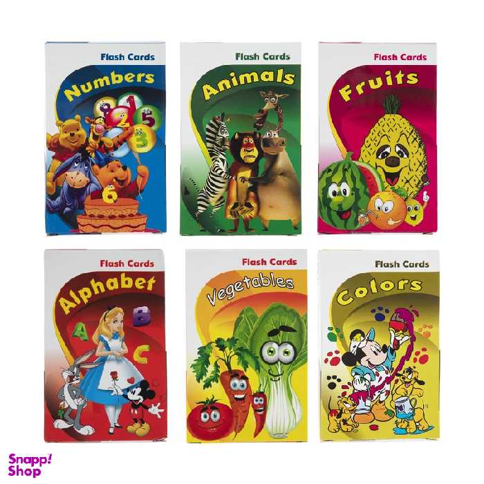 فلش کارت آموزش زبان انگلیسی اثر خاطره قرنی انتشارات زبان پژوه مجموعه 6 عددی