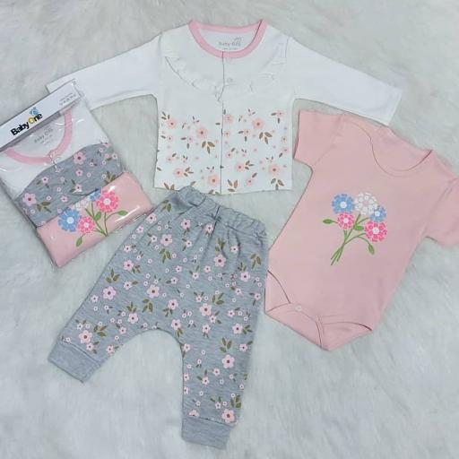 ست سه تیکه طرح گل کد 147