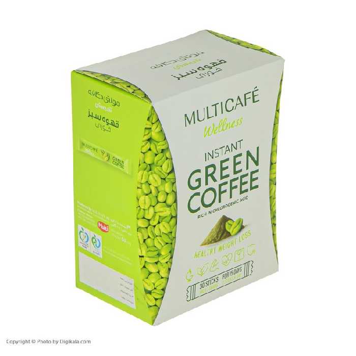 قهوه سبز فوری مولتی کافه تندرستی 30 ساشه 2 گرمی