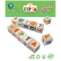 مکعب های چوبی الفبا حروف و اعداد انگلیسی سپتا( تمام حروف و اعداد)
گروه سنی 3 سال به بالا