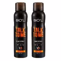 اسپری بدن مردانه بیول مدل TALK TO ME حجم 150 میلی لیتر بسته 2 عددی
