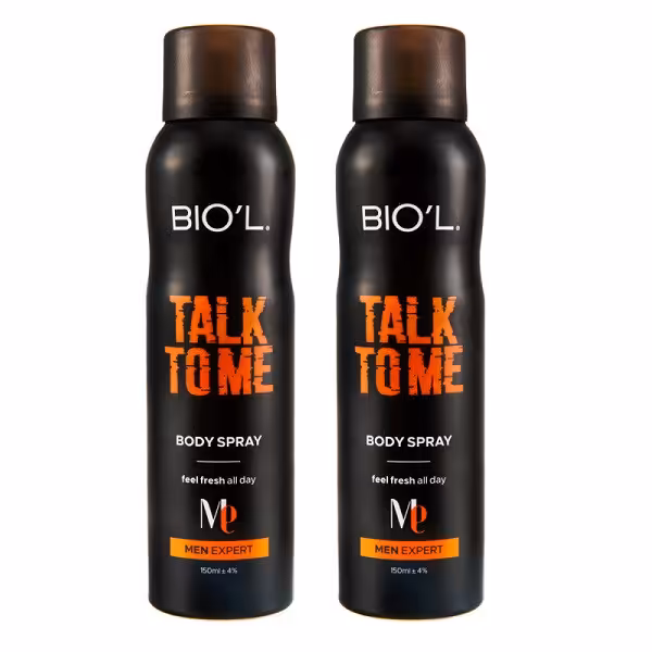 اسپری بدن مردانه بیول مدل TALK TO ME حجم 150 میلی لیتر بسته 2 عددی