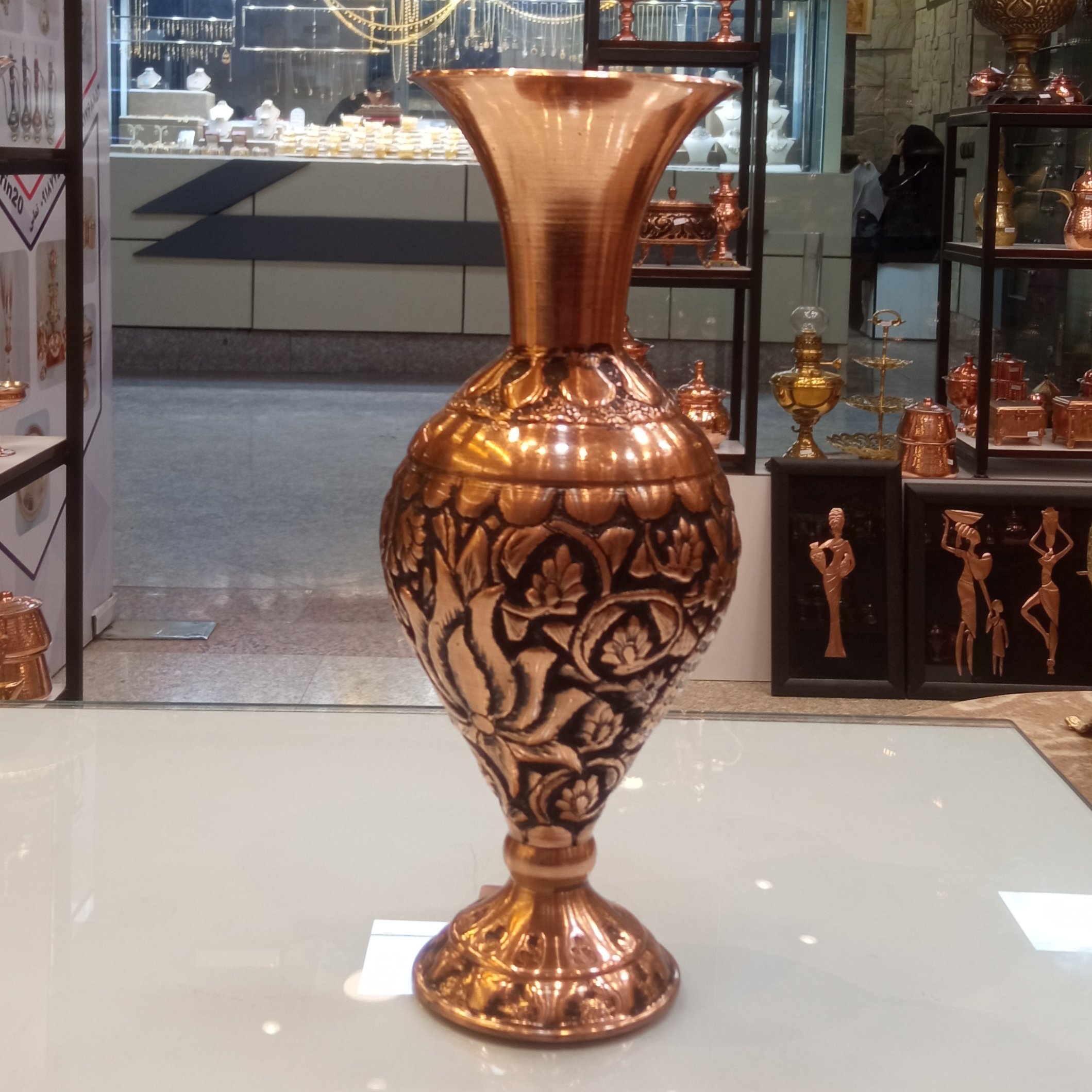 گلدان مسی