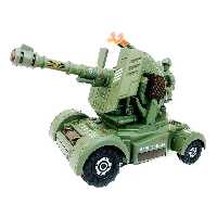 اسباب بازی موزیکال تانک با قابلیت پرتاب تیر چراغ دار اورجینال