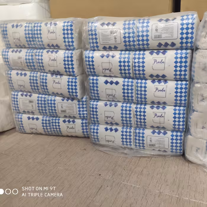 دستمال کاغذی پرادا  200 برگ بسته 50 عددی 6 کیلویی