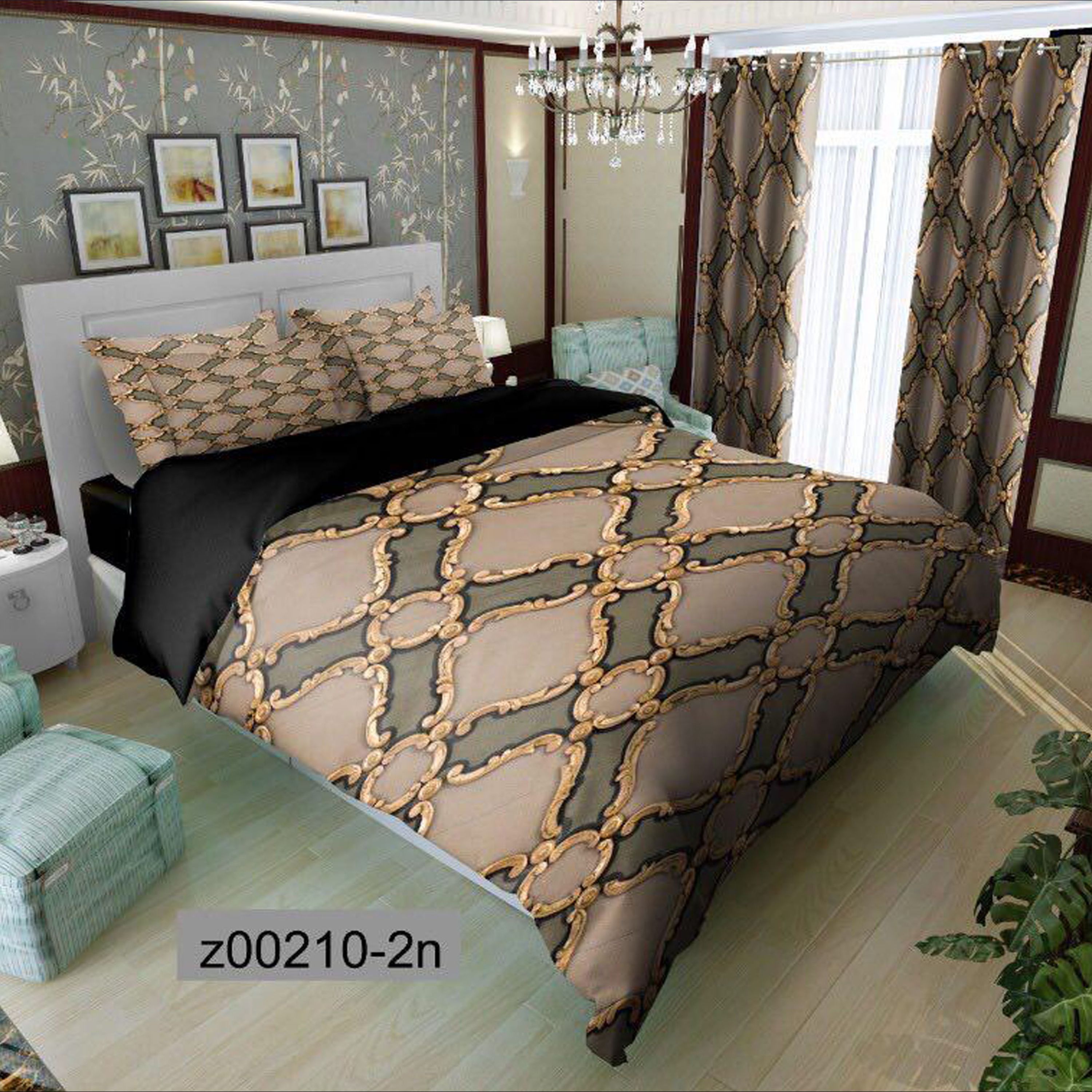 سرویس روتختی 1 نفره تنسل چاپی برندترک لند (Turk Land)  کد z 210