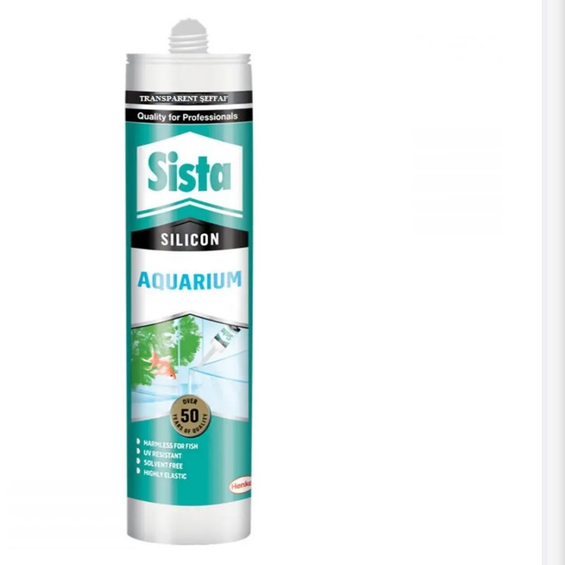 چسب آکواریوم سیلیکونی سیستا مدل شفاف